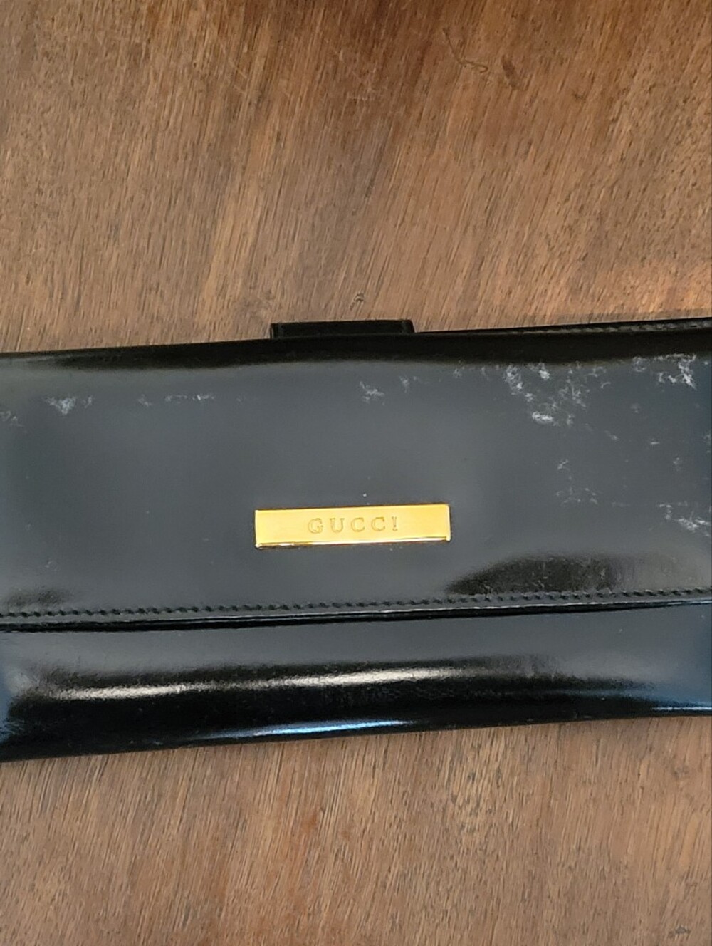 Gucci Tom Ford Black Leather Long Wallet